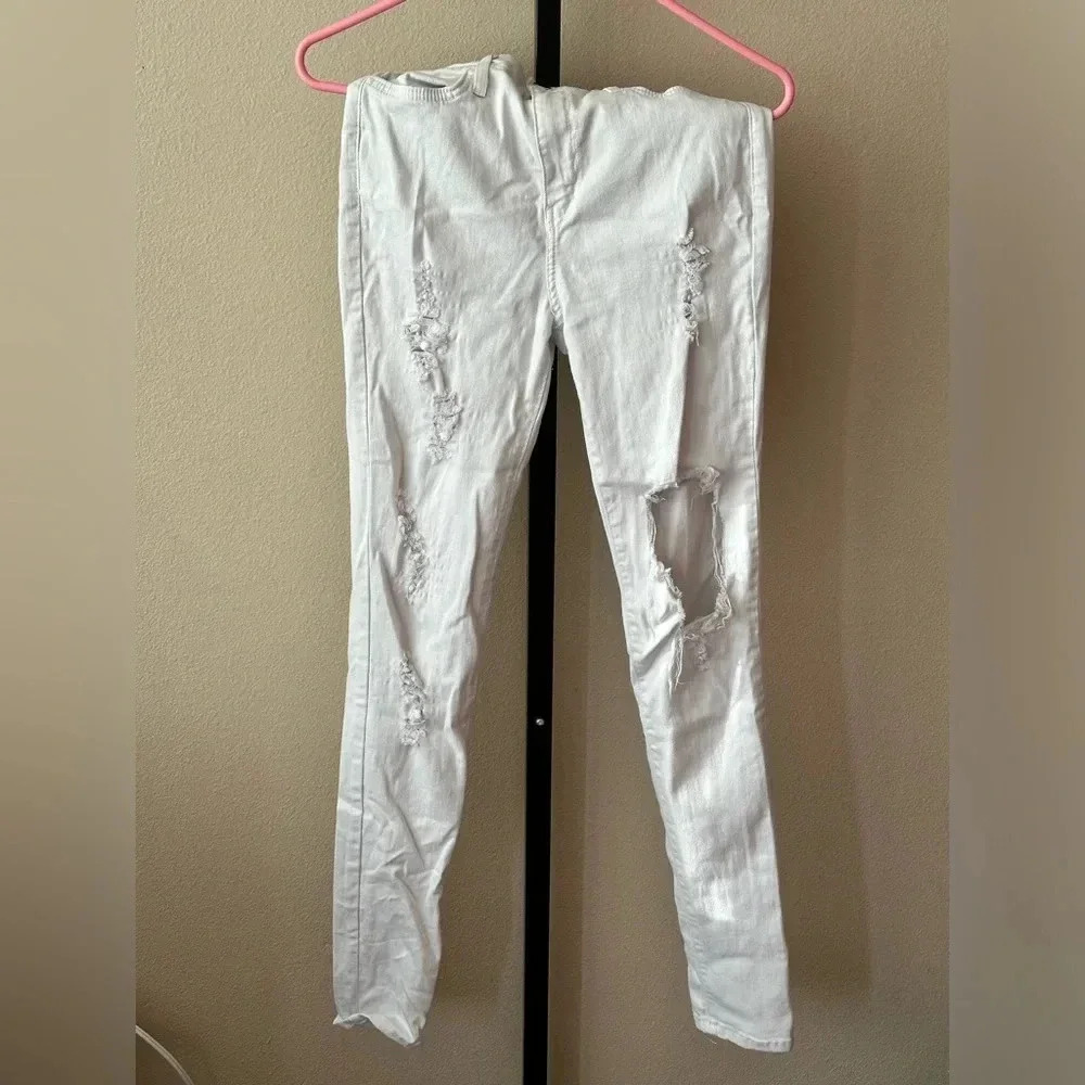White super stretchy jeans size 9